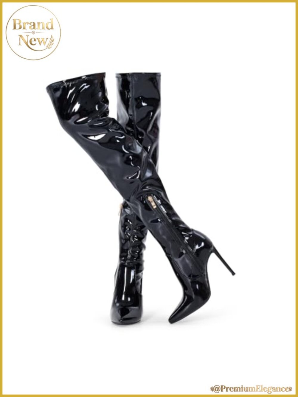 Women's Over the Knee Stiletto Boots Pointed Toe Thigh High Heel
